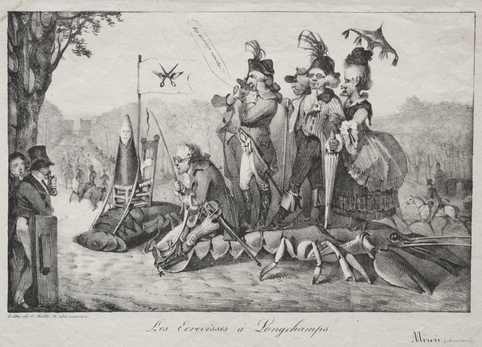 The Crayfish of Longchamps — Eugène Delacroix (French, 1798–1863); Charles Motte (French, 1785–1836)
