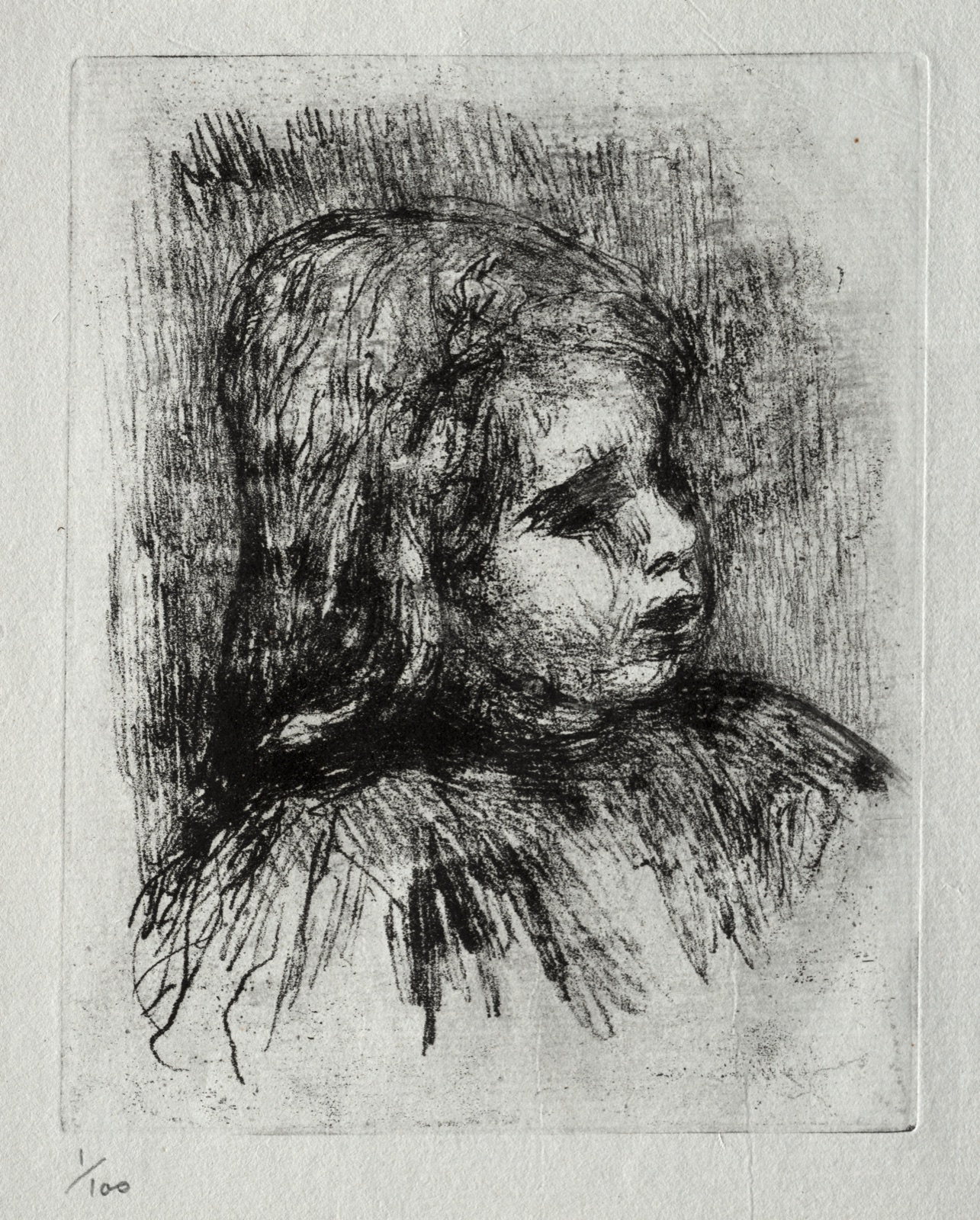 Claude Renoir, de trois-quarts à droite — Pierre-Auguste Renoir (French, 1841–1919)