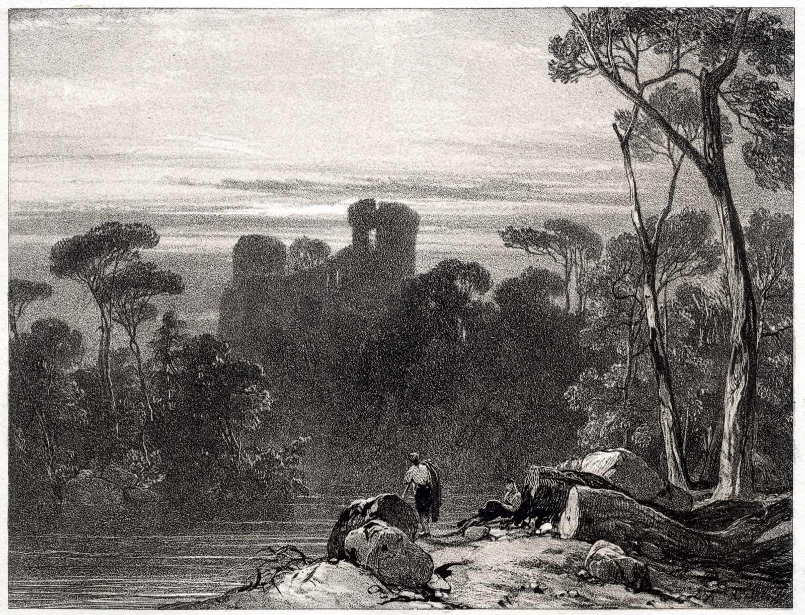 Bothwell Castle — Richard Parkes Bonington (British, 1802–1828)
