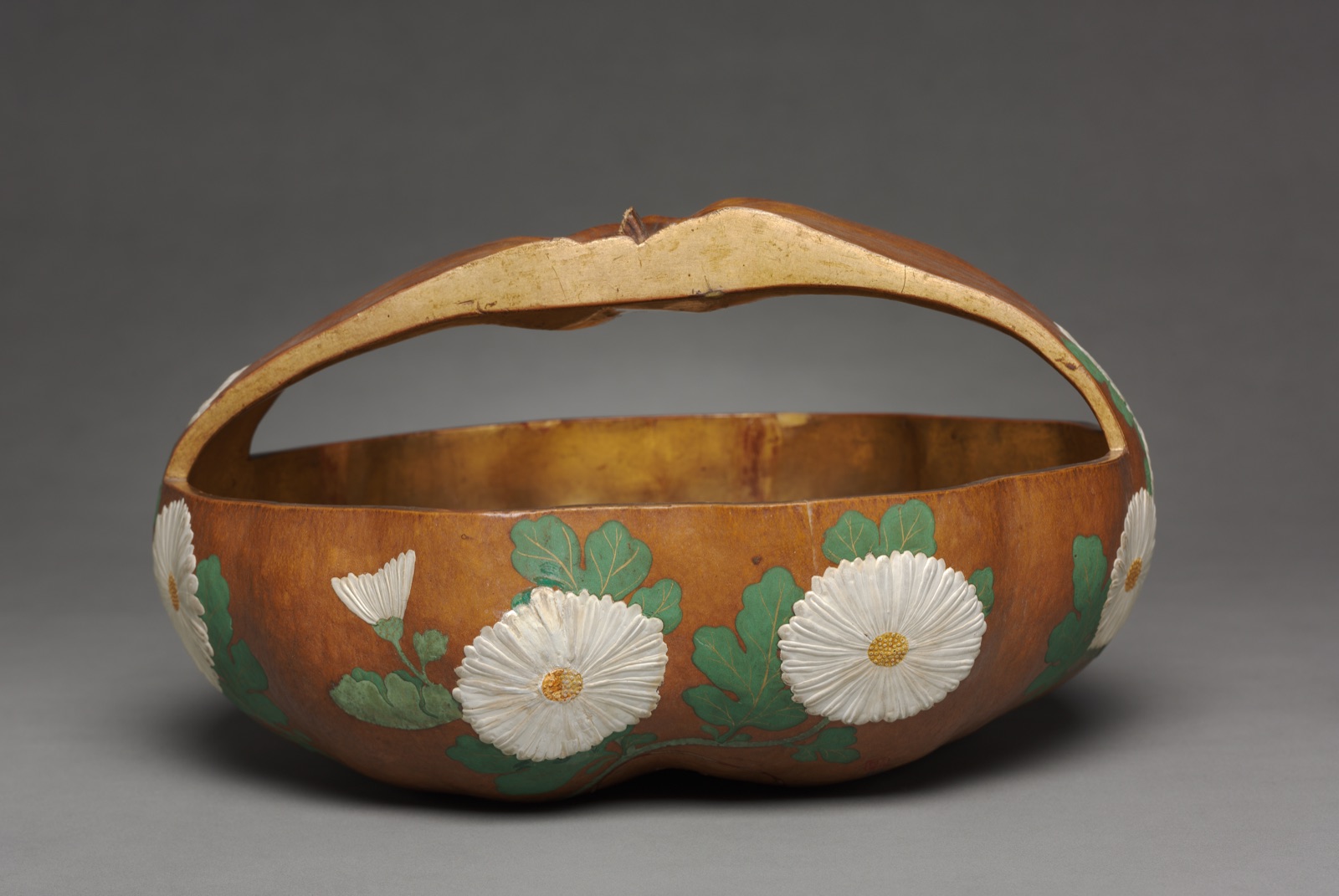 Gourd Basket with Chrysanthemum Design — Ogata Kōrin (Japanese, 1658–1716)