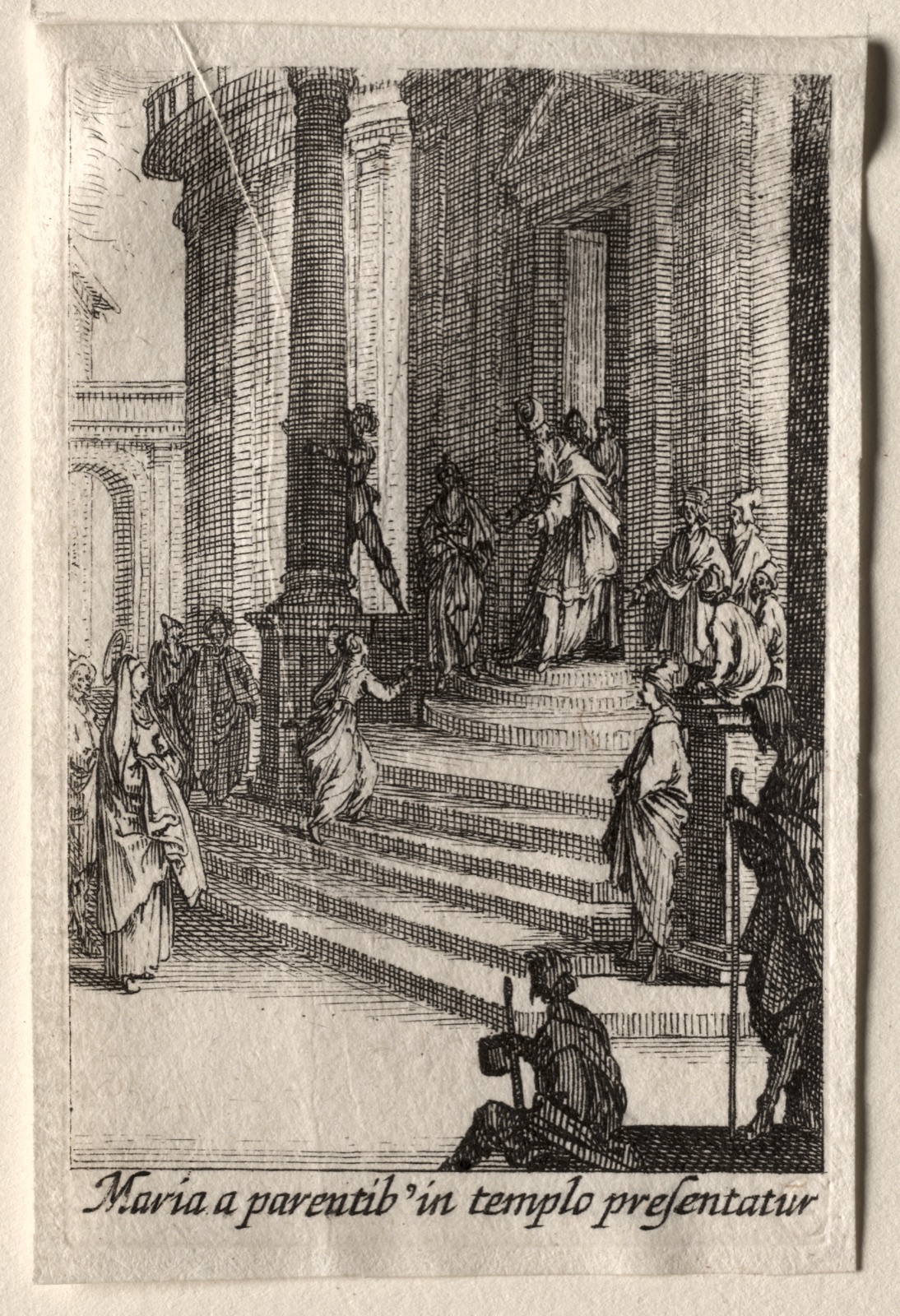 The Life of the Virgin: The Presentation of the Virgin in the Temple — Jacques Callot (French, 1592–1635)