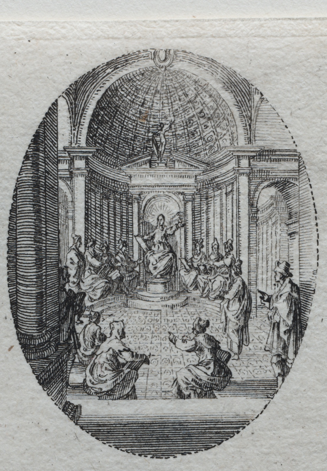 The Mysteries of the Passion: Christ Disputing with the Doctors — Jacques Callot (French, 1592–1635)