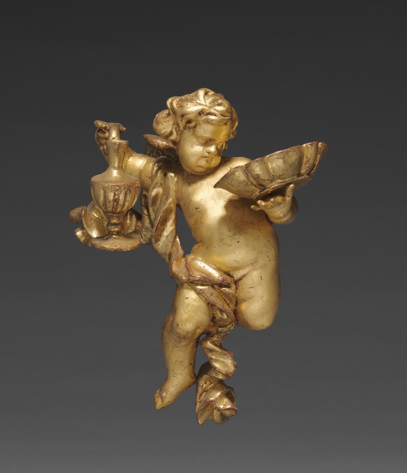 Altarpiece with Relics - Putto with Ewer, upper left — Joseph Matthias Götz (German, 1696–1760); Workshop
