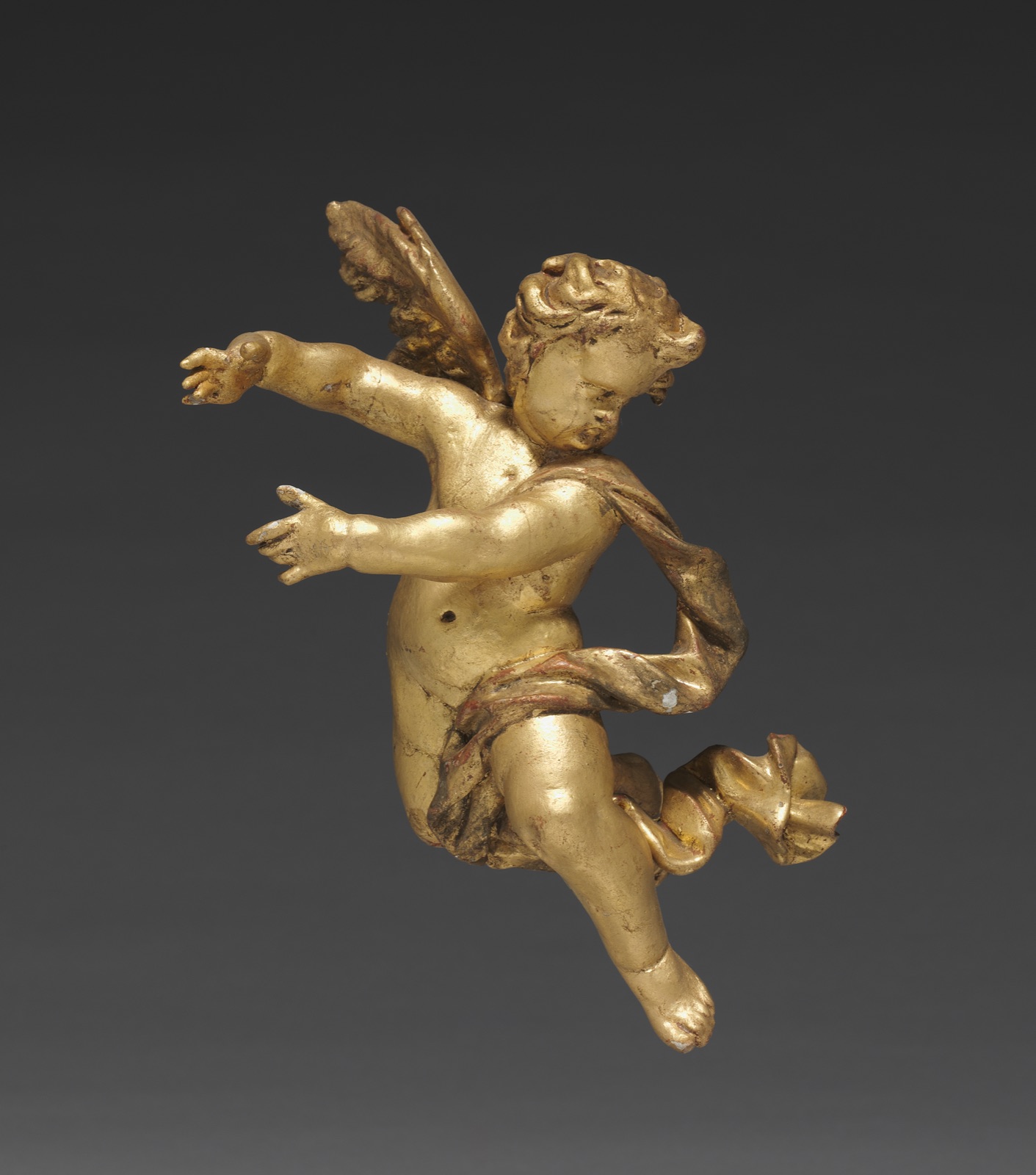 Altarpiece with Relics - Putto with column, upper right — Joseph Matthias Götz (German, 1696–1760); Workshop