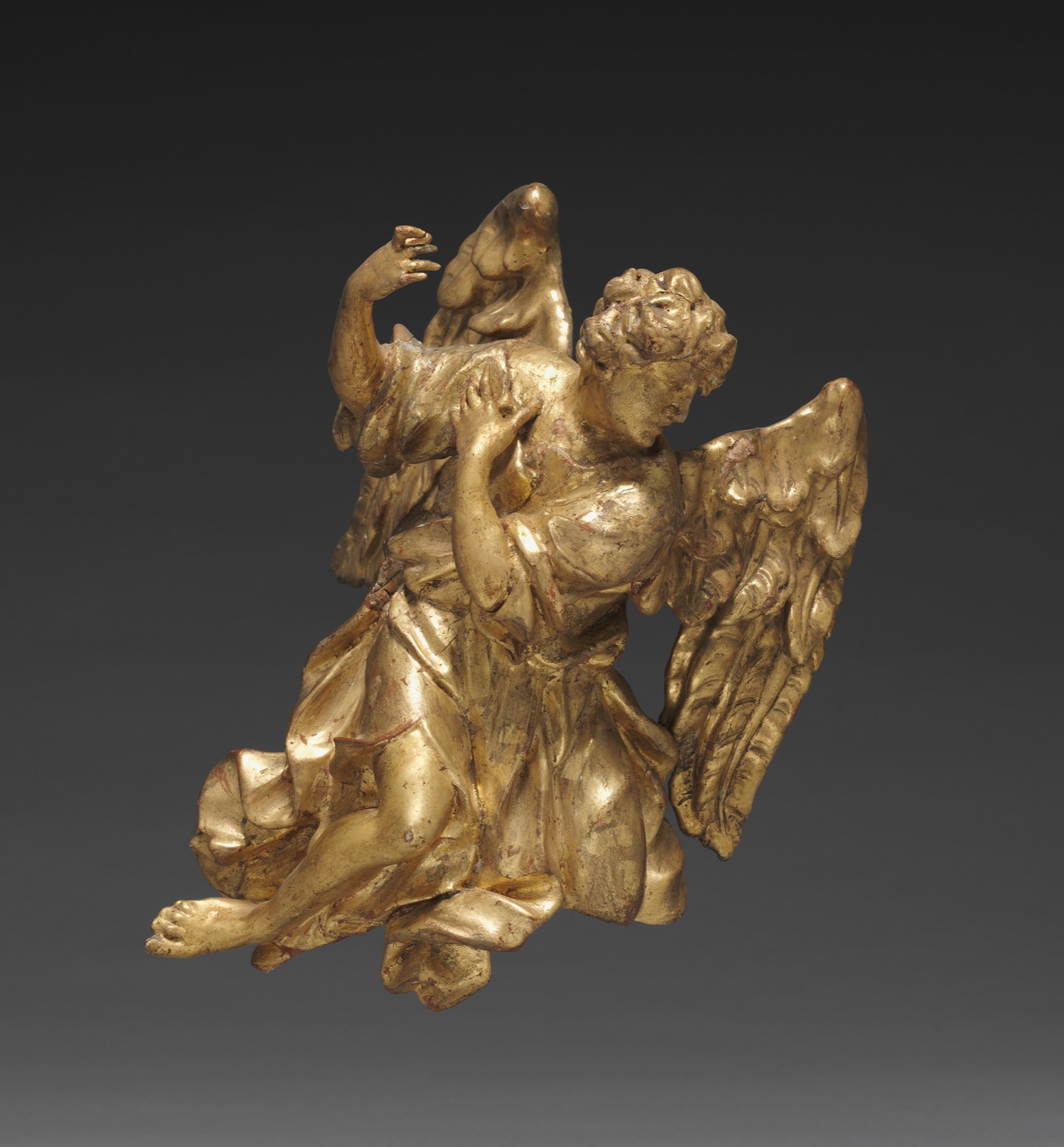 Altarpiece with Relics - Angel, lower left — Joseph Matthias Götz (German, 1696–1760); Workshop