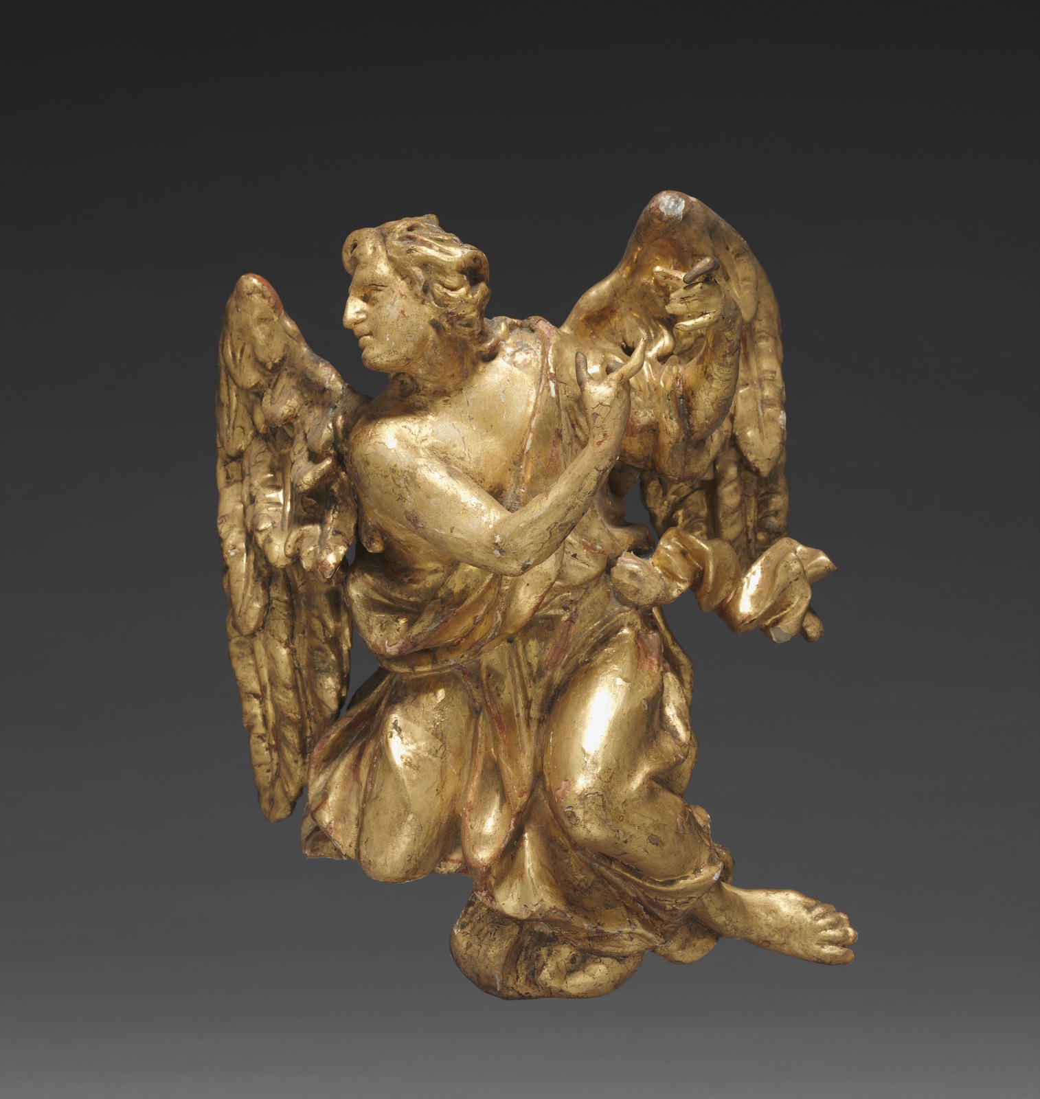 Altarpiece with Relics - Angel, lower right — Joseph Matthias Götz (German, 1696–1760); Workshop