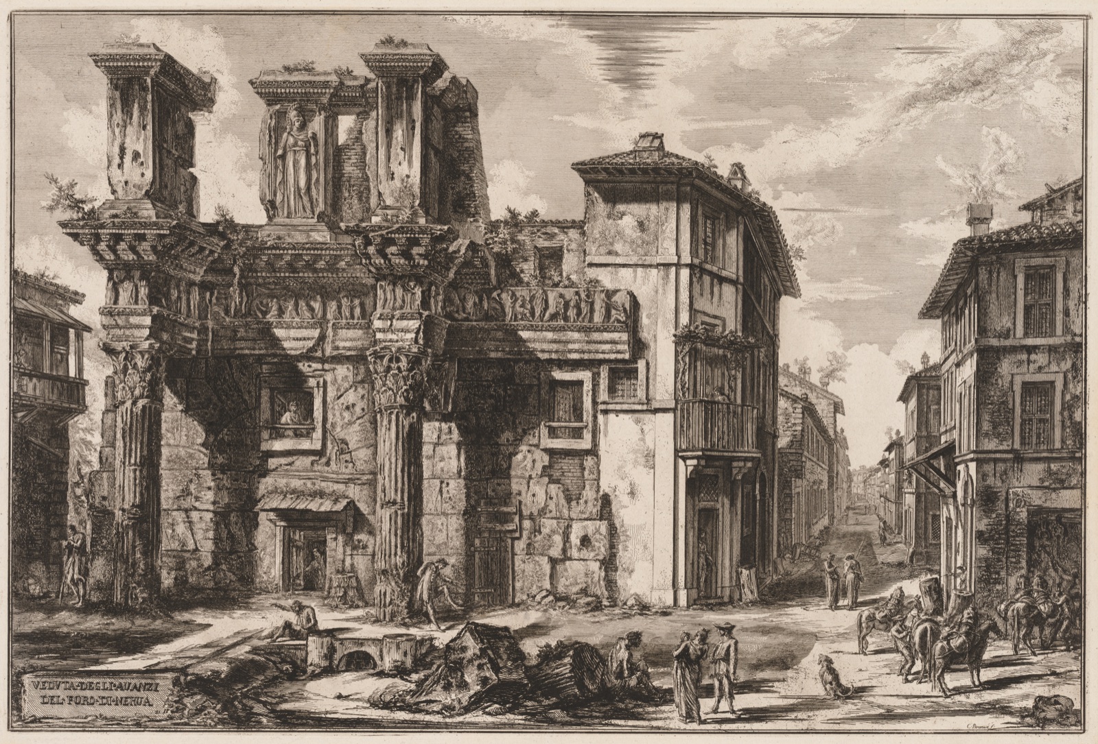 Views of Rome: Forum of Nerva — Giovanni Battista Piranesi (Italian, 1720–1778)