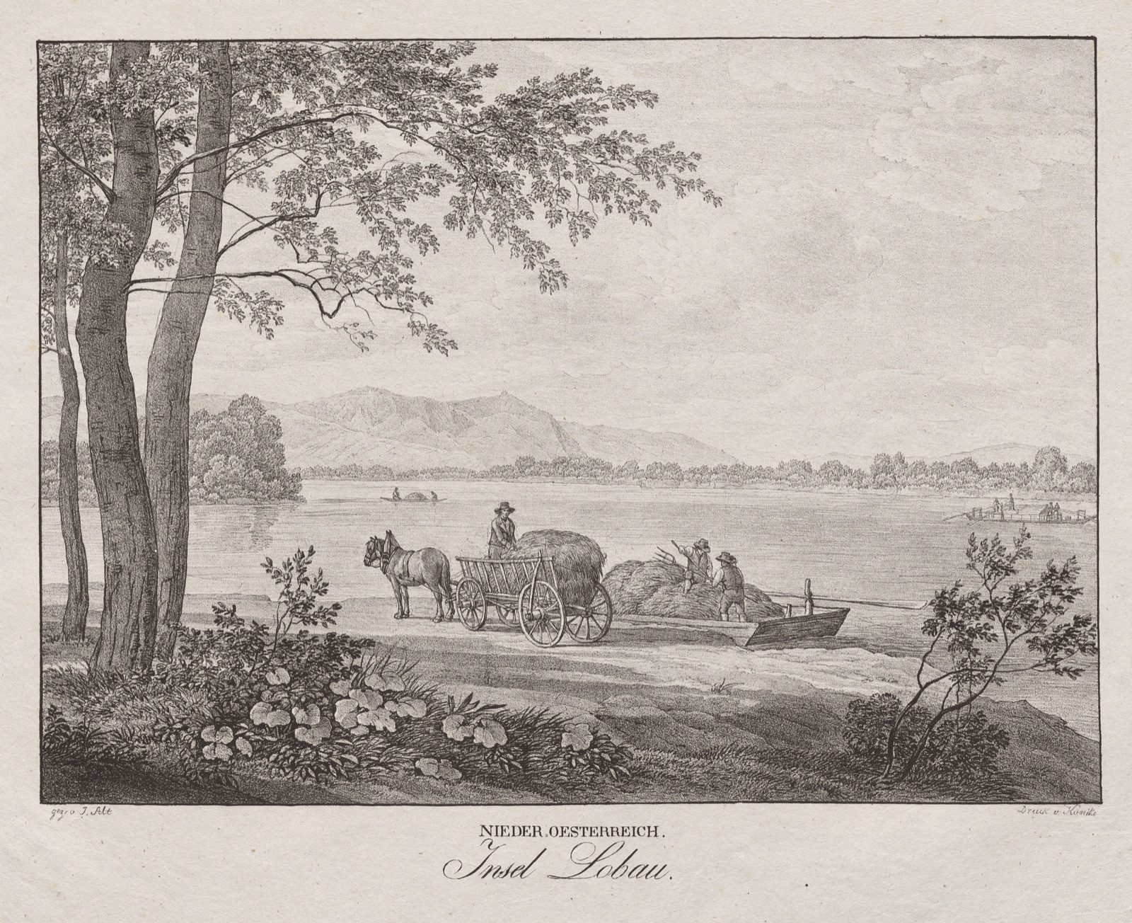 Nieder-oesterreich, Insel Lobau — Jakob Alt (Austrian, 1789–1872)