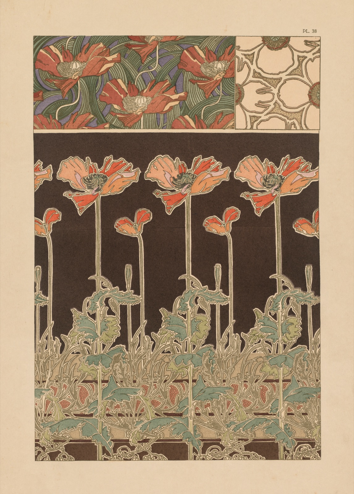 Documents Decoratifs: Plate 38 — Alphonse Mucha (Czech, 1860–1939)