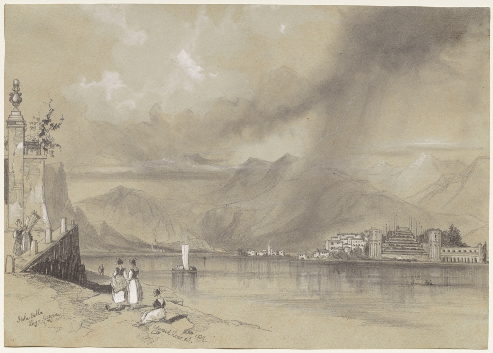 Isola Bella, Lago Maggiore — Edward Lear (British, 1812–1888)