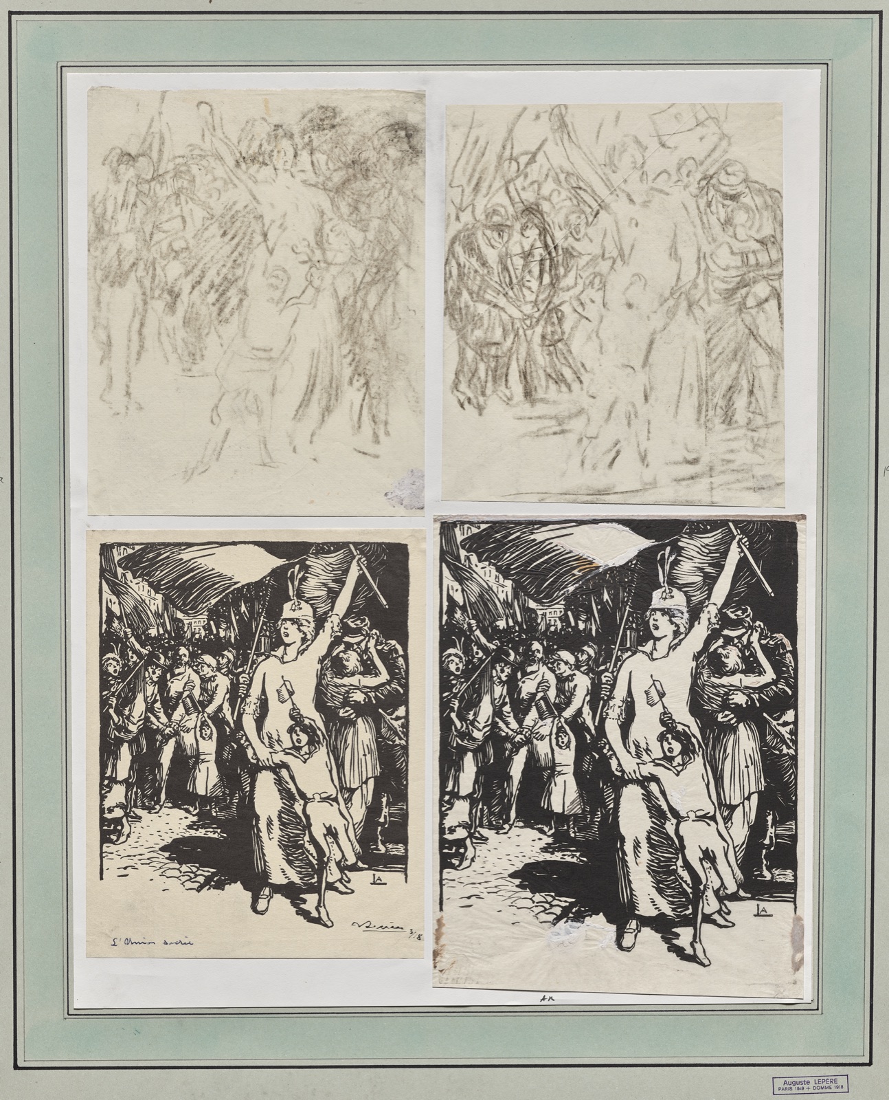 L'Union sacrées — Auguste Louis Lepère (French, 1849–1918)