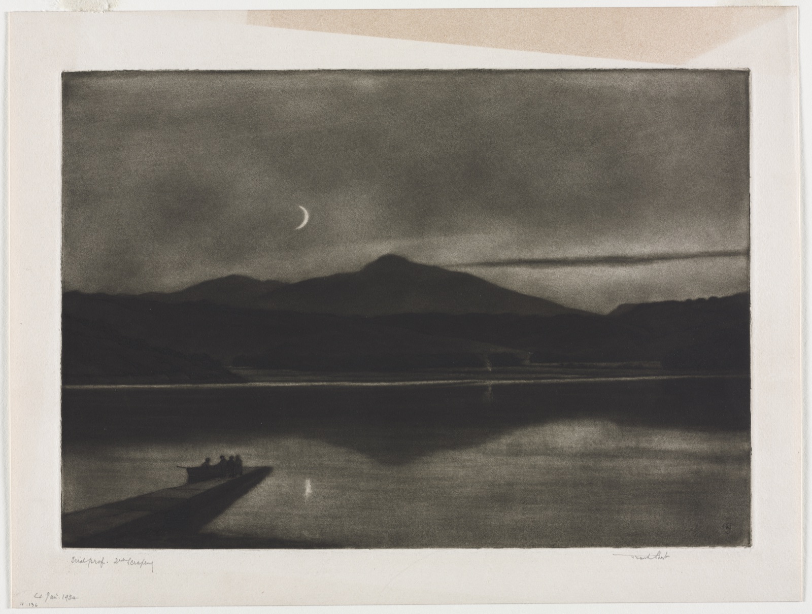 Screel Hill and Urr Water from Kypford — Frank Short (British, 1857–1945)