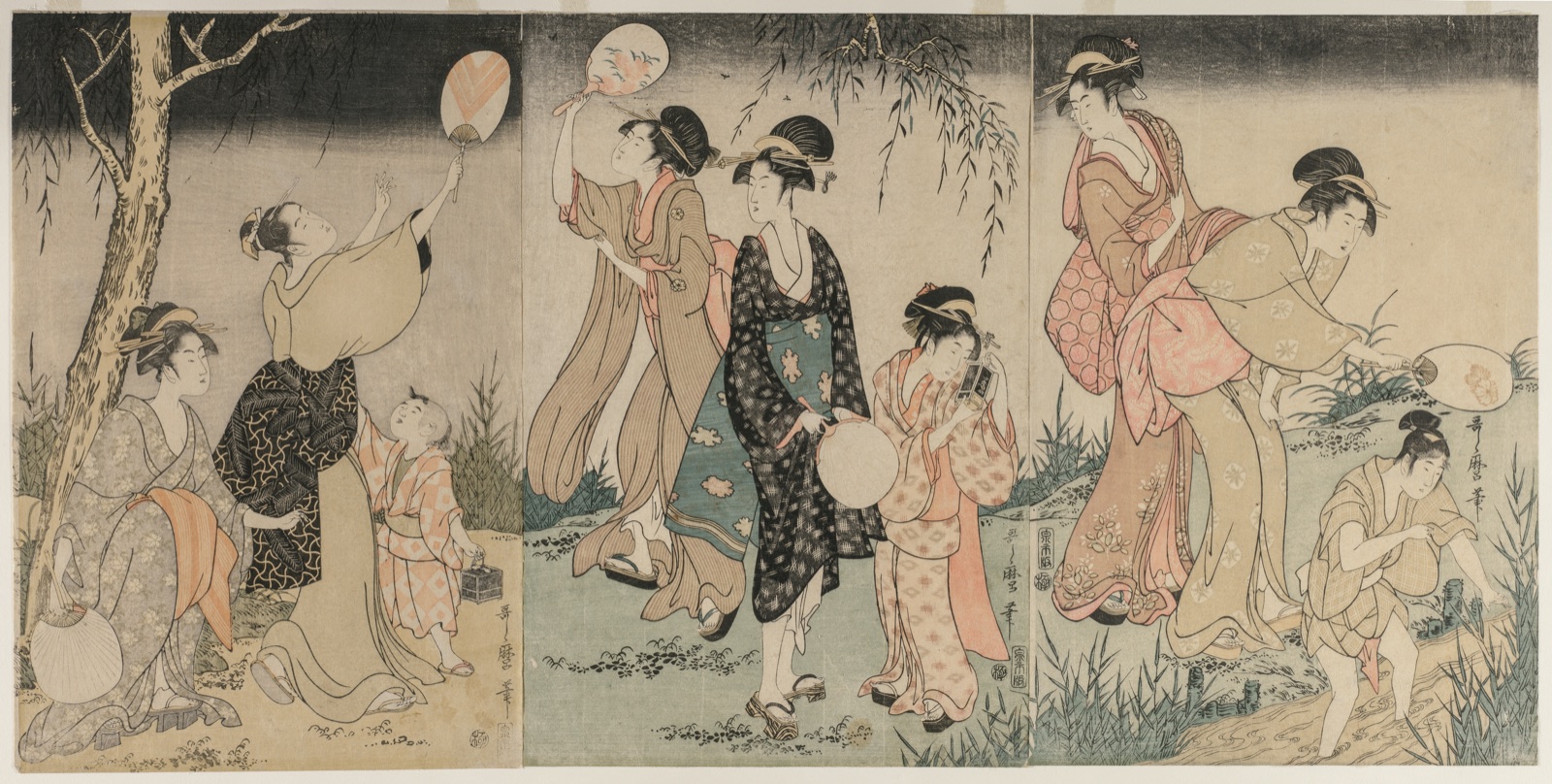 Catching Fireflies — Kitagawa Utamaro (Japanese, c. 1754–1806)