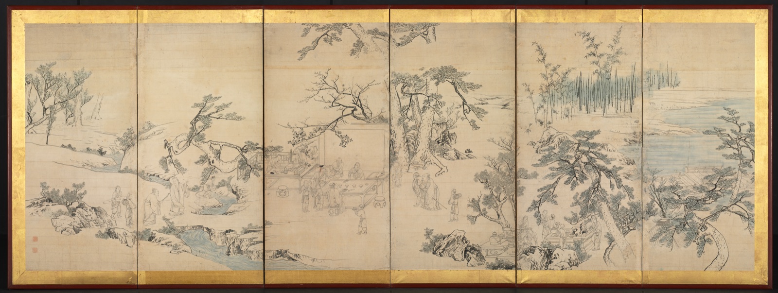 Literary Gathering in the Orchid Pavilion — Maruyama Ōkyo (Japanese, 1733–1795)