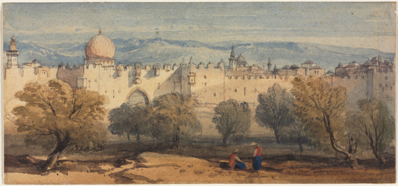 St. Stephen's Gate, Jerusalem — Richard Principal Leitch (British, 1844–1865)