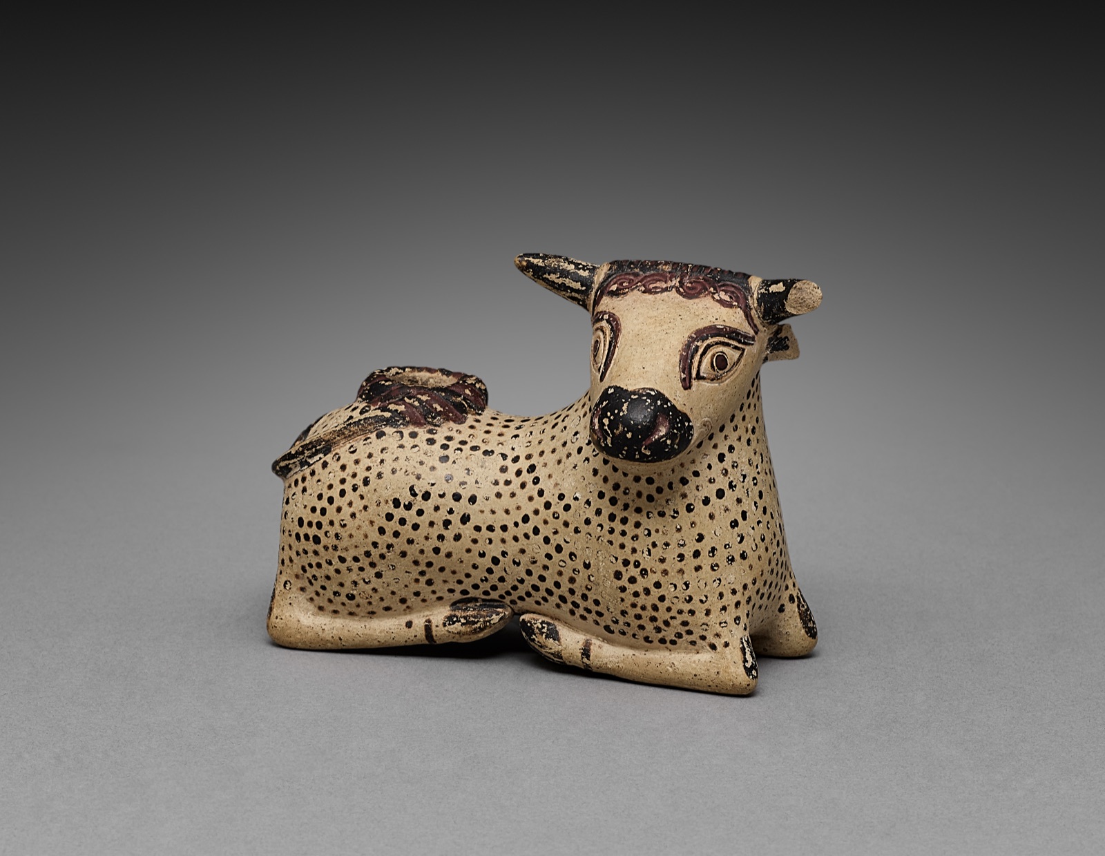 Oil Flask in the Shape of a Bull