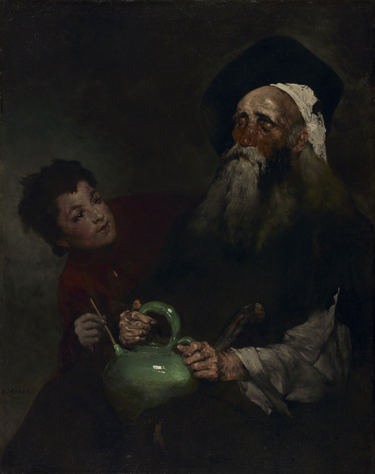 Lazarillo de Tormes and His Blind Master — Théodule Ribot (French, 1823–1891)