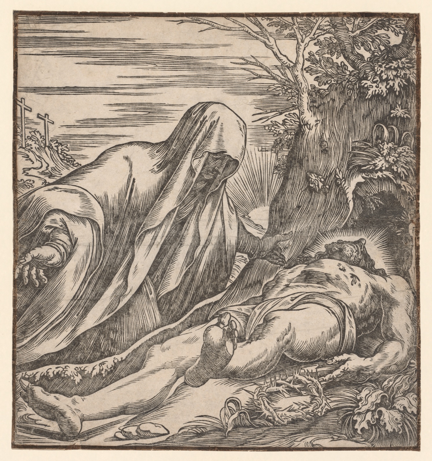 Lamentation over the Body of Christ — Giuseppe Scolari (Italian)