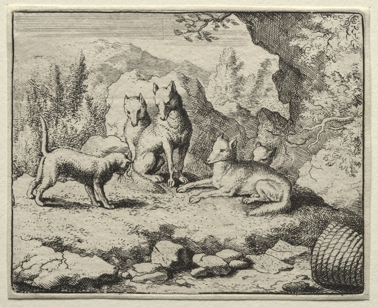 Reynard the Fox: The Cat Calls Reynard to Court — Allart van Everdingen (Dutch, 1621–1675)