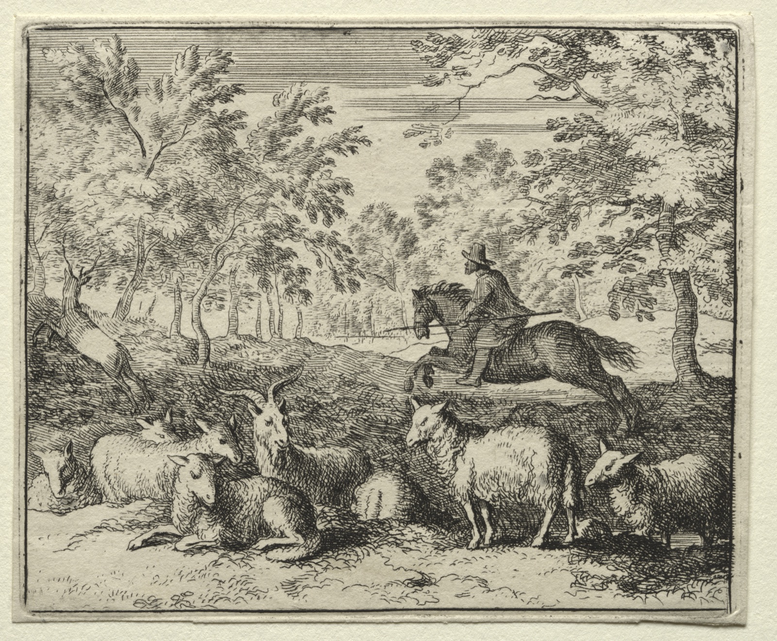 Reynard the Fox: The Chase of the Stag — Allart van Everdingen (Dutch, 1621–1675)