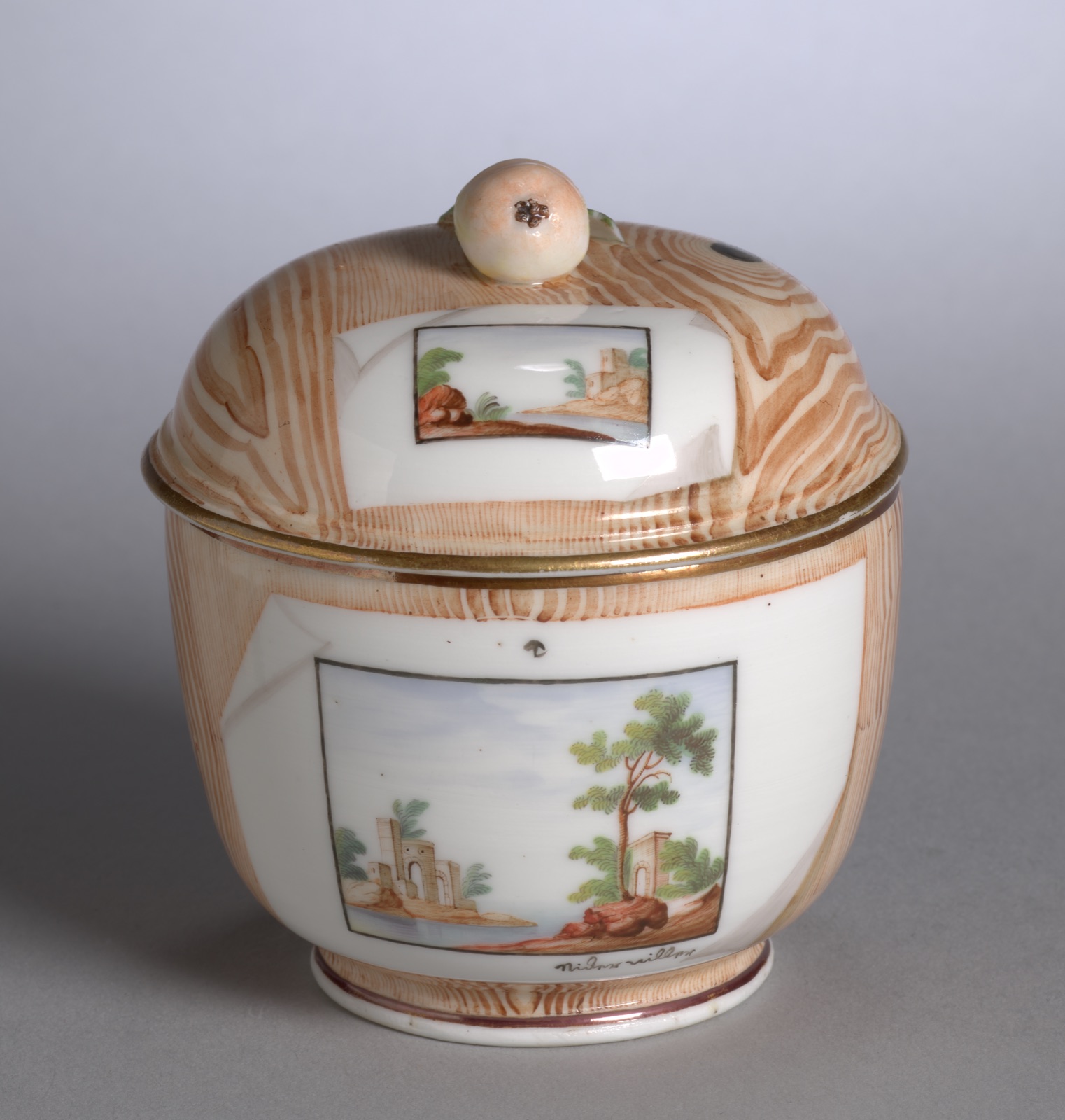 Covered Bowl — Niderviller Factory (French)