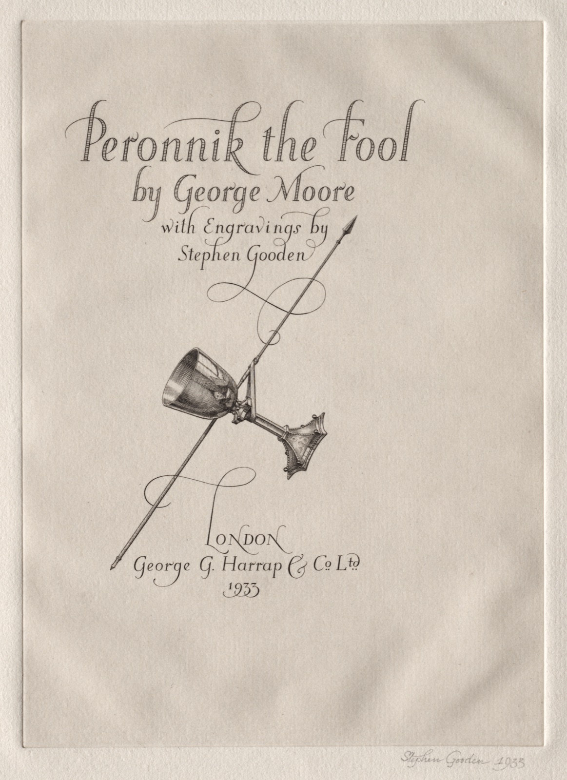 Illustrations for "Peronnik the Fool" — Stephen Gooden (British, 1892–1955)