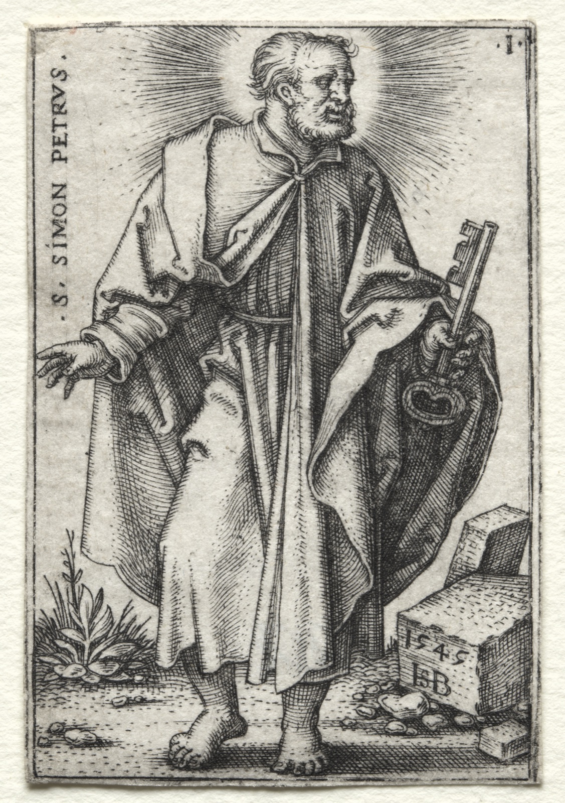 St. Simon Peter — Hans Sebald Beham (German, 1500–1550)