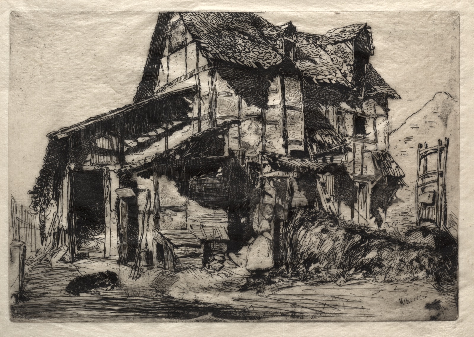 The Unsafe Tenement — James McNeill Whistler (American, 1834–1903)
