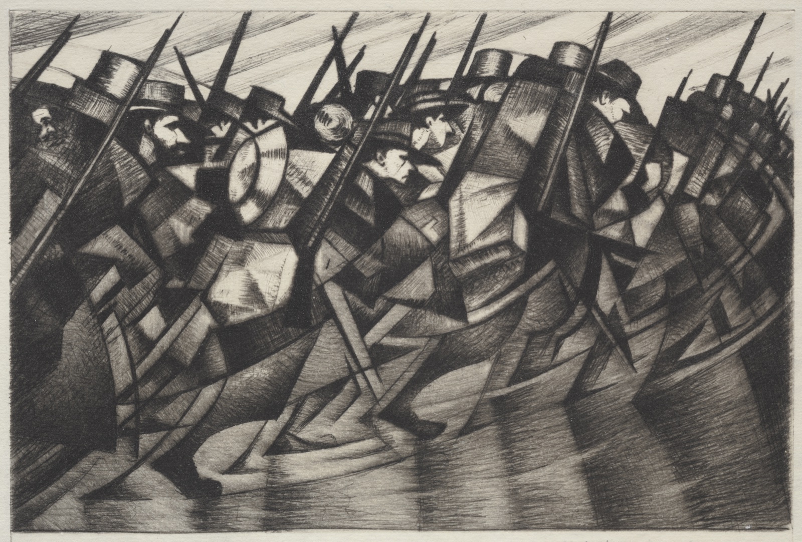 Returning to the Trenches — Christopher Nevinson (British, 1889–1946)