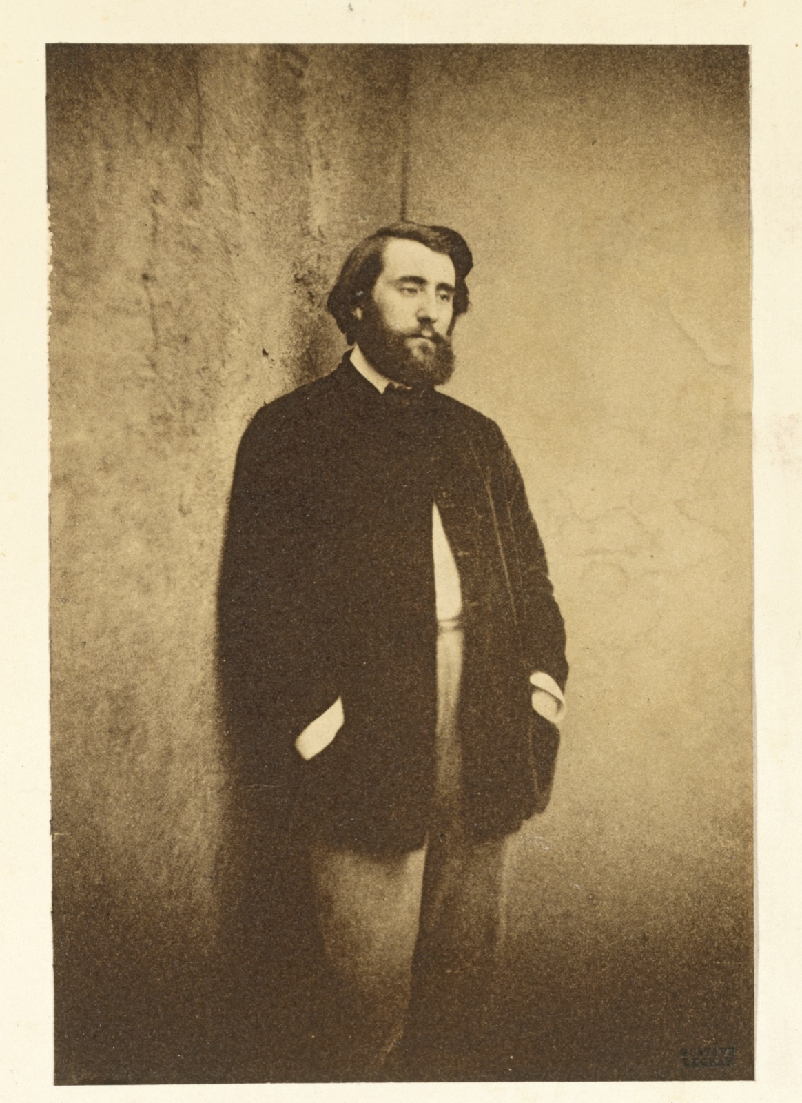 Portrait of Edmond Cottinet (1824-1895) — Gustave Le Gray (French, 1820–1884)