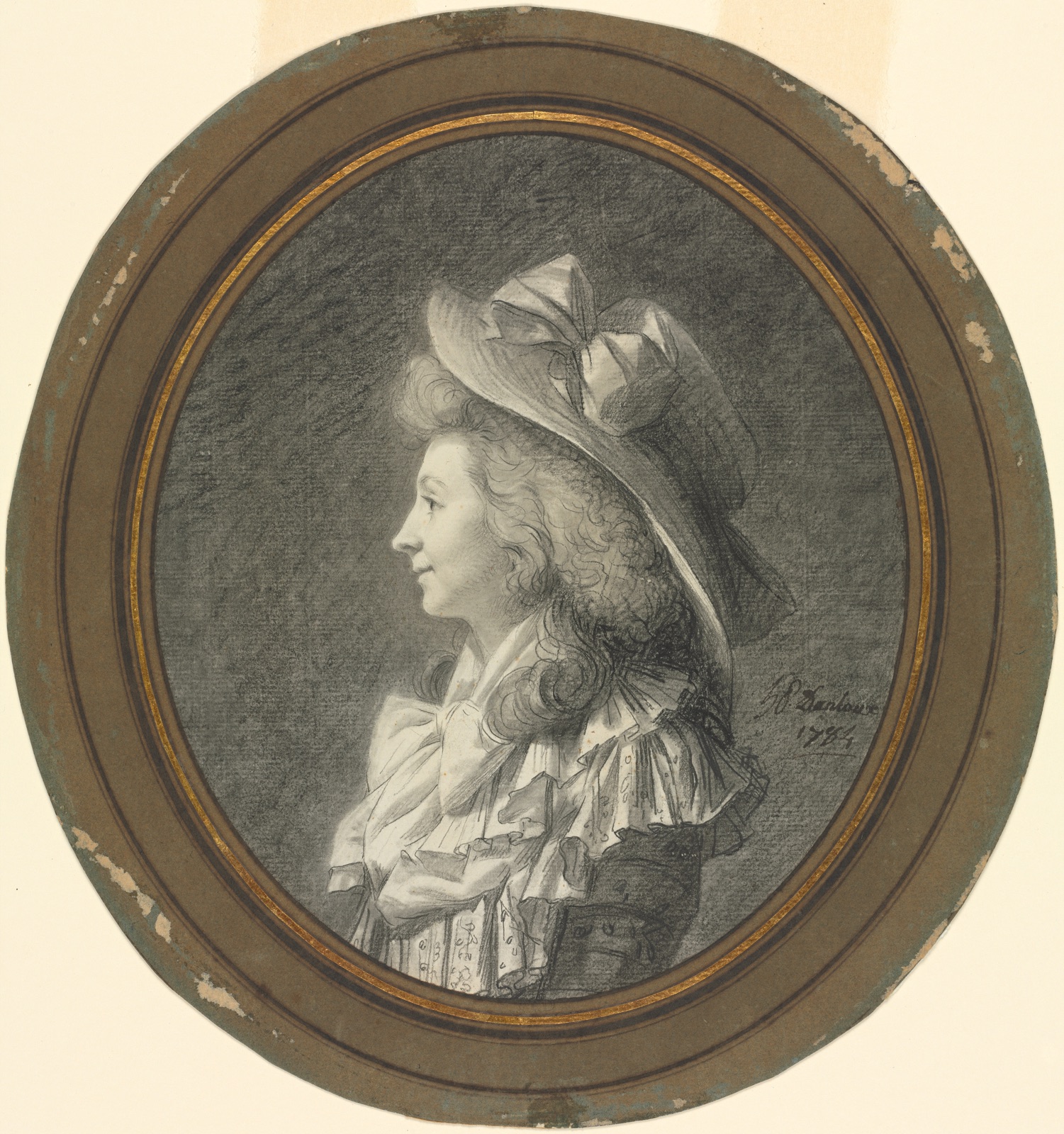 Woman in Profile, Turned to the Left — Henri-Pierre Danloux (French, 1753–1809)