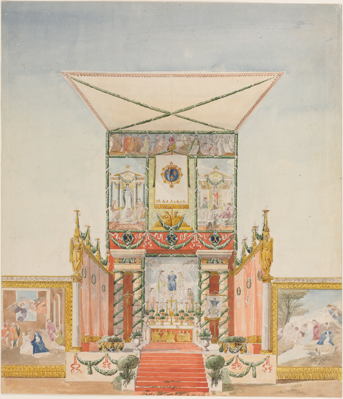 Portable Field Altar for Charles X — Alexandre Denis Abel de Pujol (French, 1787–1861)