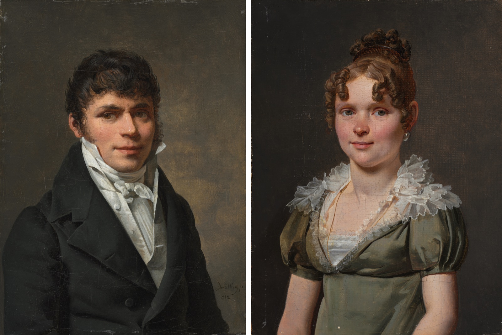 Nicolas Louis Faret and Madame Nicolas Louis Faret — Martin Drölling (French, 1752–1817)