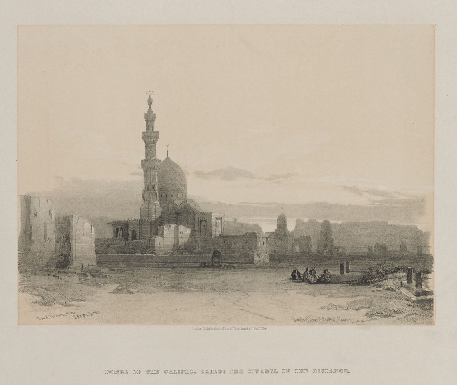 Egypt and Nubia, Volume III: Tombs of the Caliph's, Cairo — Louis Haghe (British, 1806–1885); F. G. Moon, 20 Threadneedle Street, London; David Roberts (Scottish, 1796–1864)