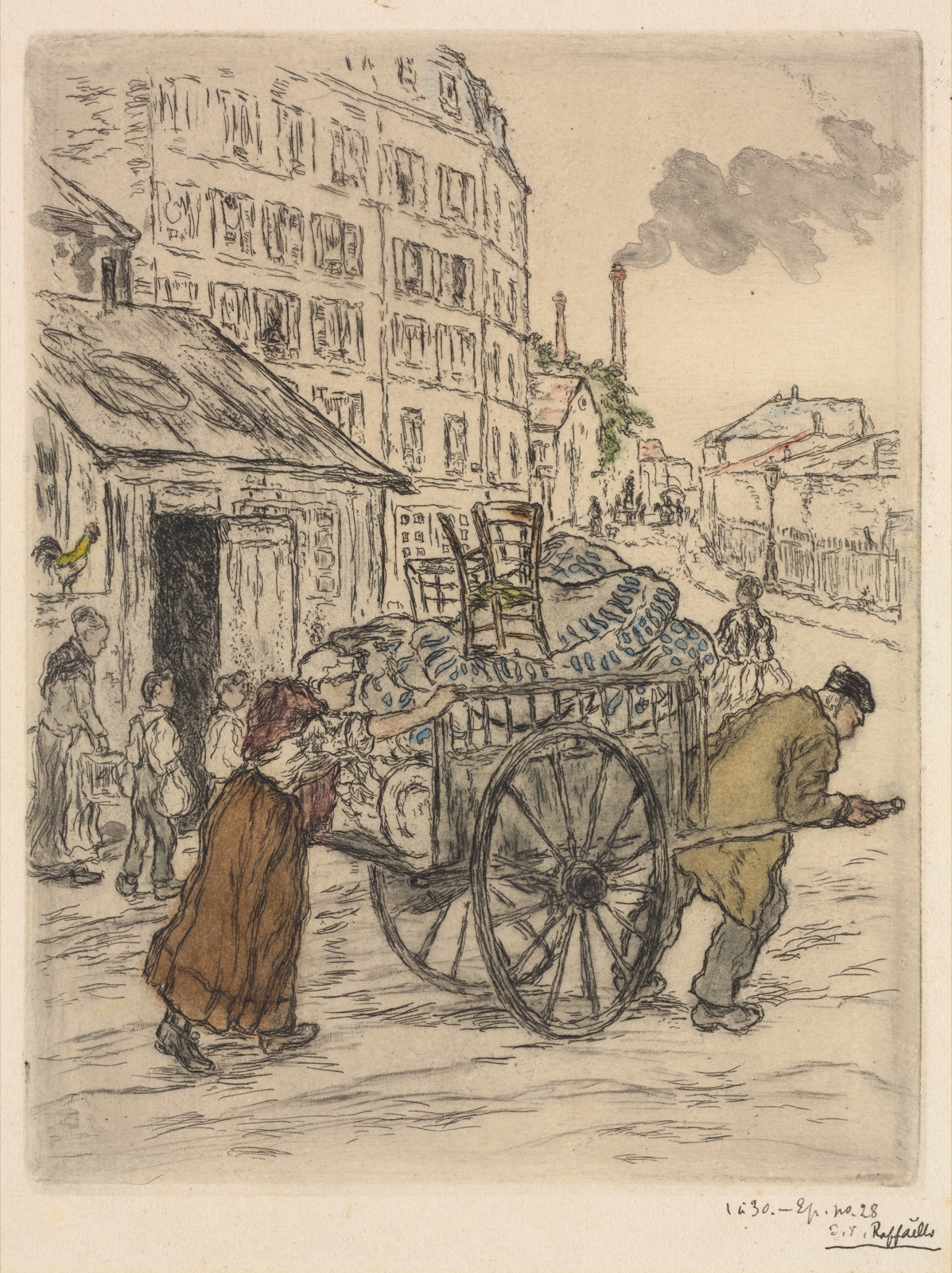 Le Déménagement — Jean-François Raffaëlli (French, 1850–1924)