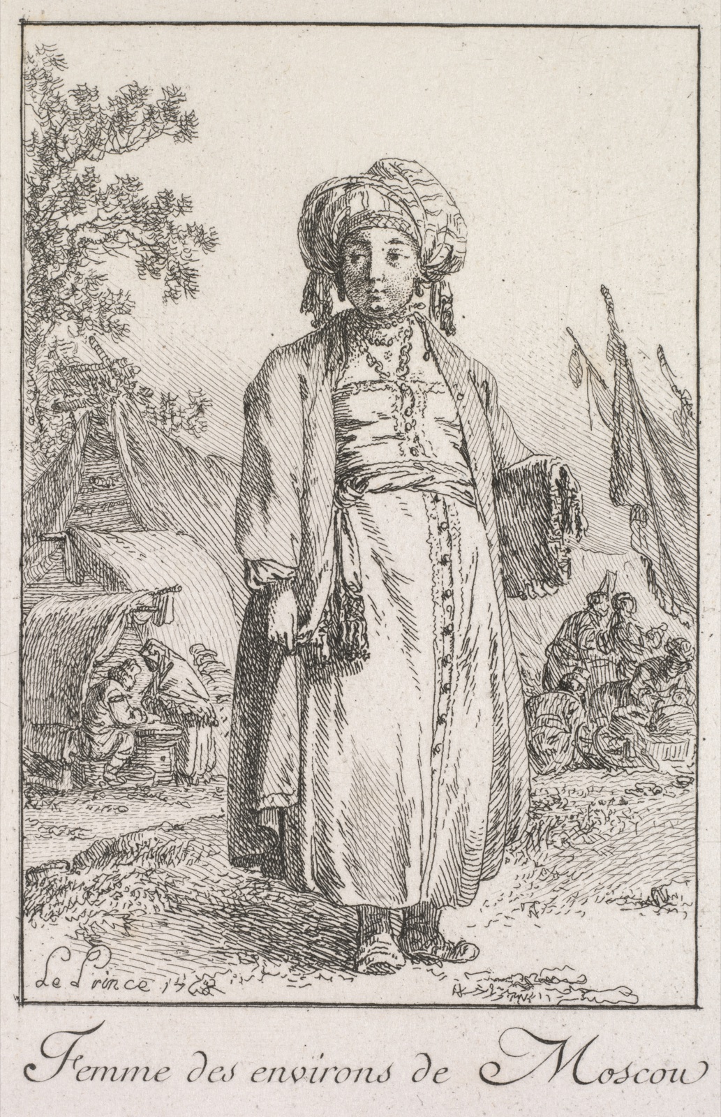Woman from the Suburbs of Moscow — Jean Baptiste Le Prince (French, 1734–1781)