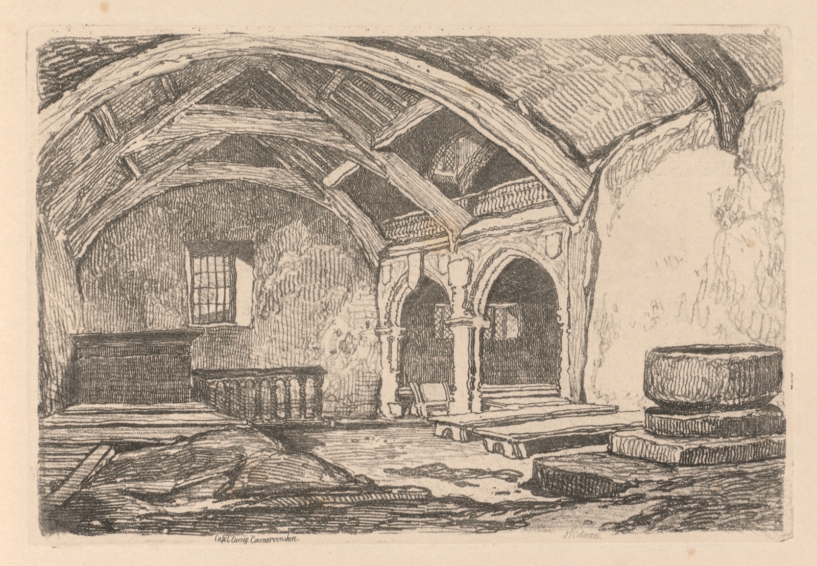 Liber Studiorum: Plate 42, Capel Carrig, Caernarvonshire — John Sell Cotman (British, 1782–1842)