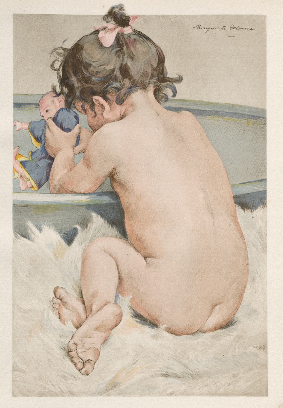 La Poupée — Marguerite Delorme (French, 1876–1946); Imprimerie Champenois