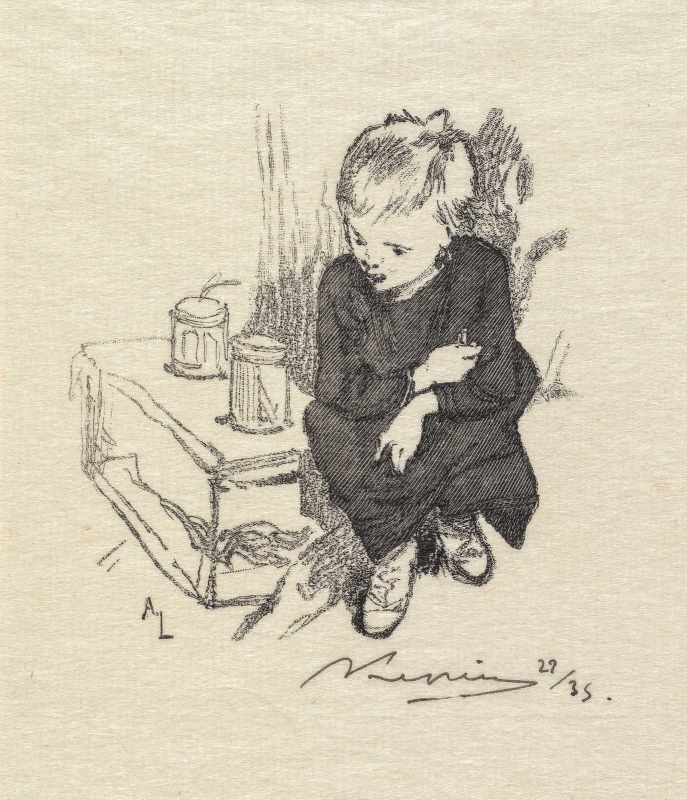 Fontainebleau Forest: Le gamin a l'orvet (La Forêt de Fontainebleau: Le gamin à l'orvet) — Auguste Louis Lepère (French, 1849–1918); A. Desmoulins, Published in Revue Illustrée, 1887–90