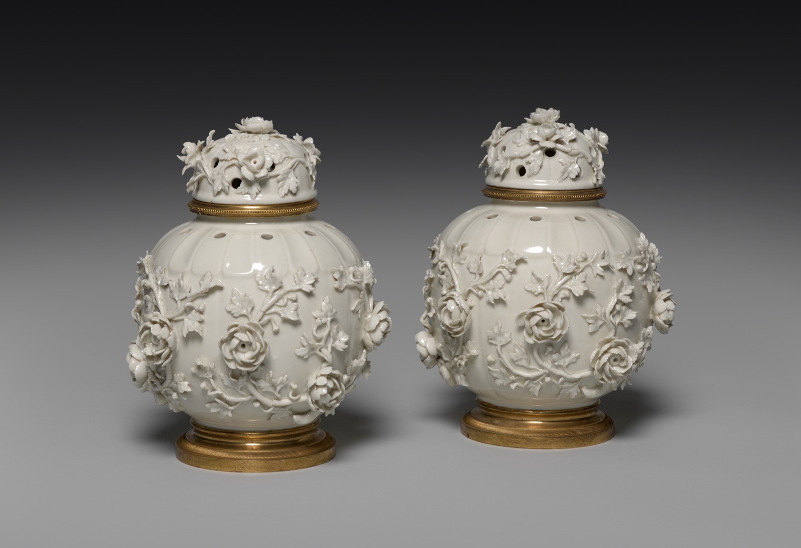 Pair of Potpourri Vases with Covers