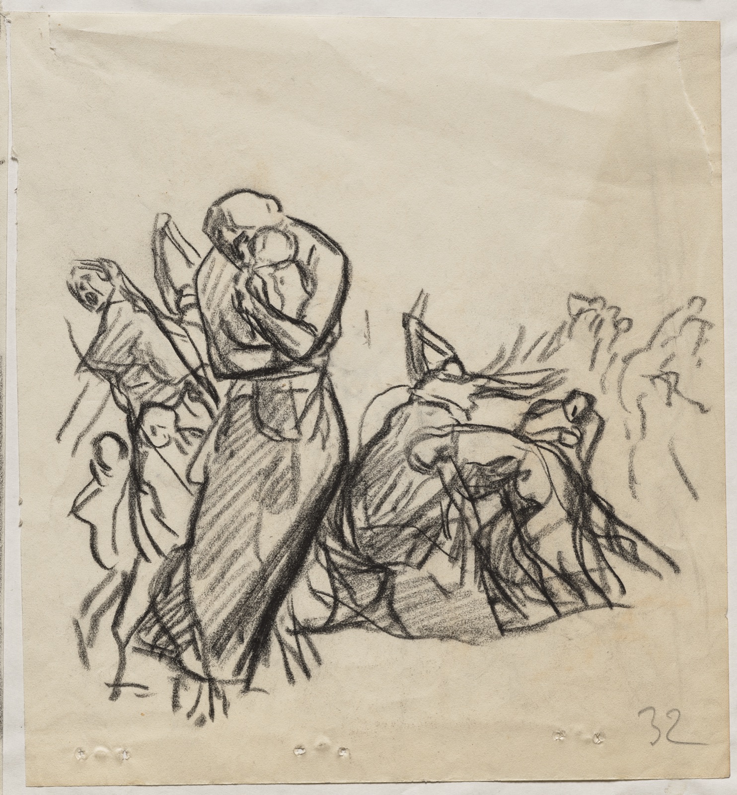 L'Incendie de Louvain — Auguste Louis Lepère (French, 1849–1918)