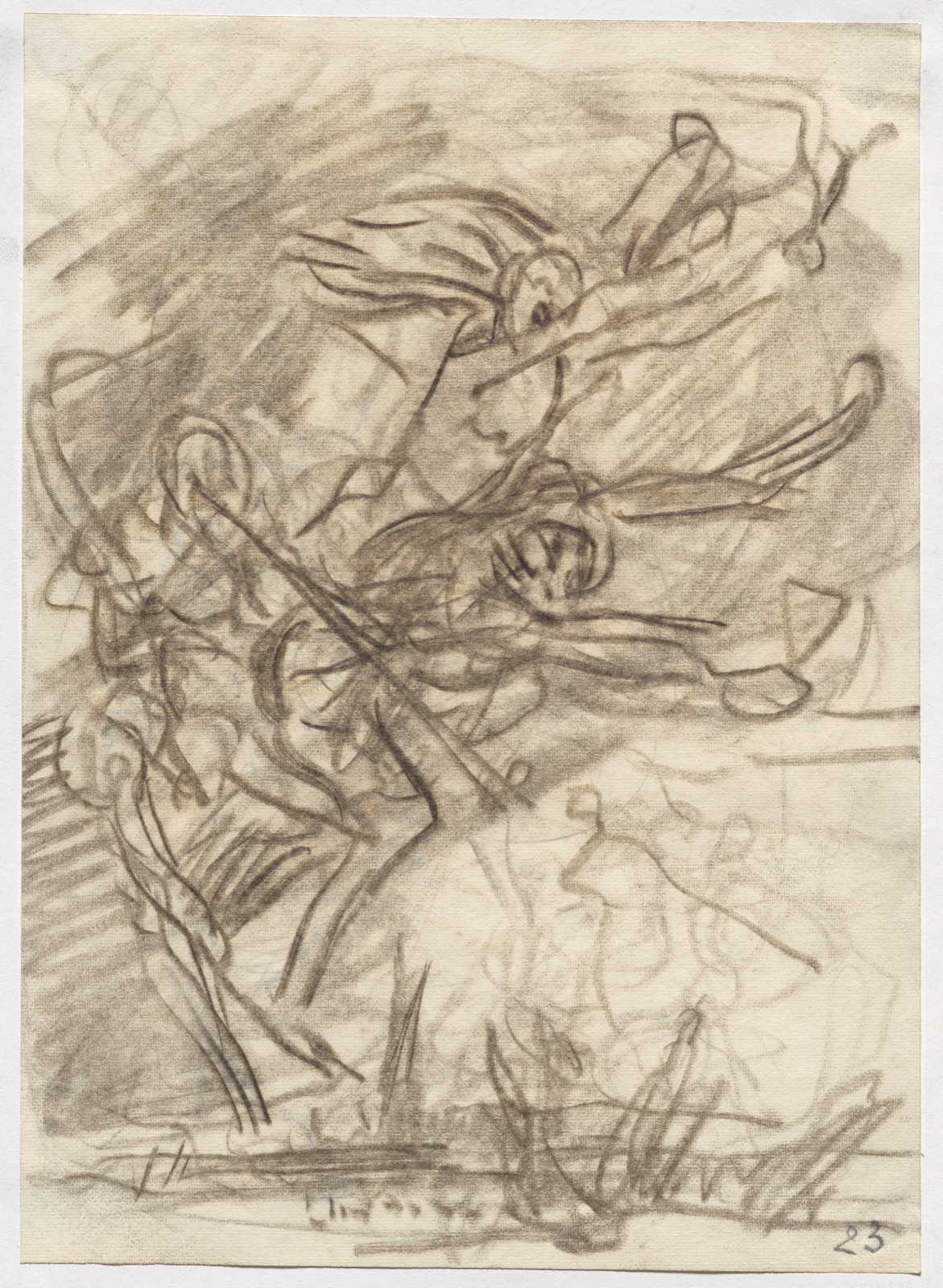 La Mort et les Passions fondant sur la terre — Auguste Louis Lepère (French, 1849–1918)