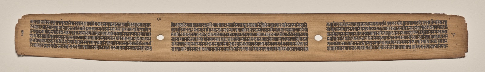 Text, Folio 10 (verso), from a Manuscript of the Perfection of Wisdom in Eight Thousand Lines (Ashtasahasrika Prajnaparamita-sutra)