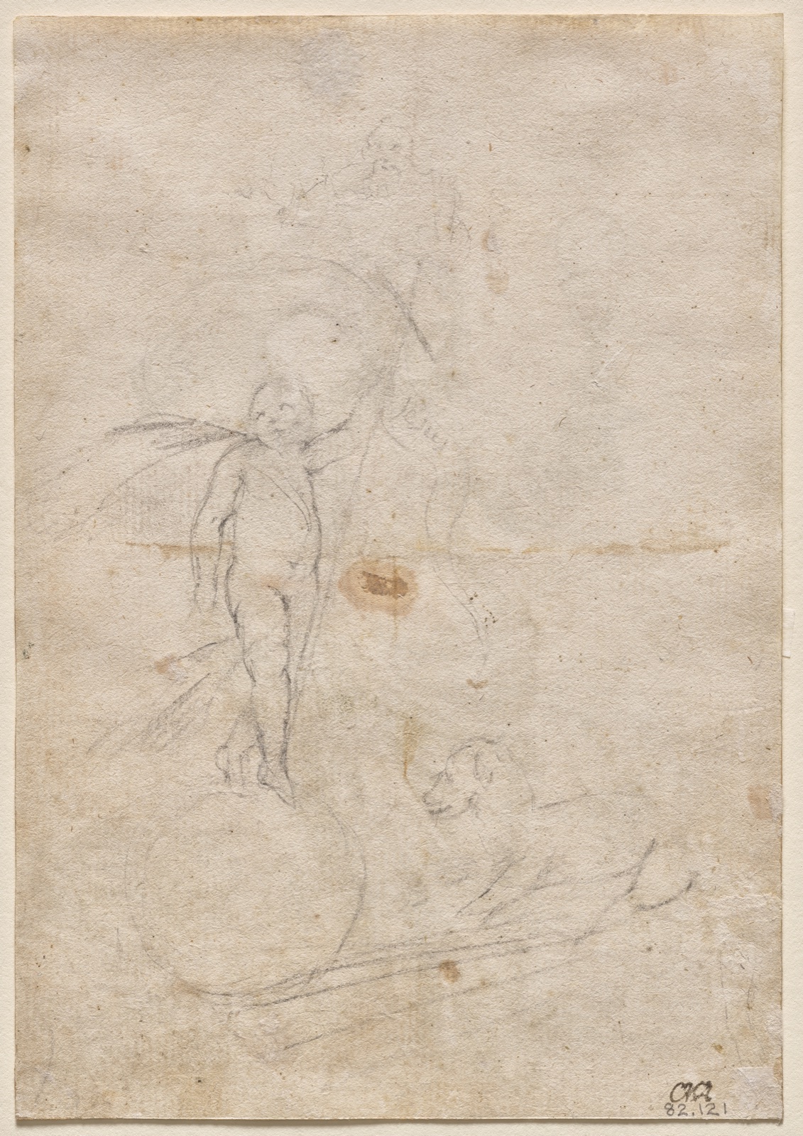 Resurrected Christ and Lamb of God (verso) — Alonso Cano (Spanish, 1601–1667)
