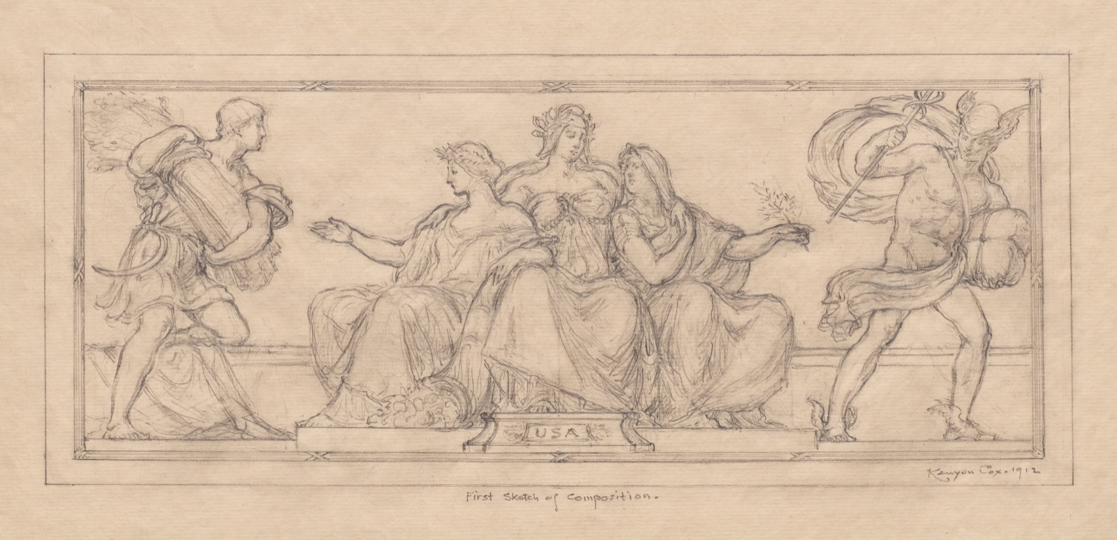 Design for United States Currency — Kenyon Cox (American, 1856–1919)