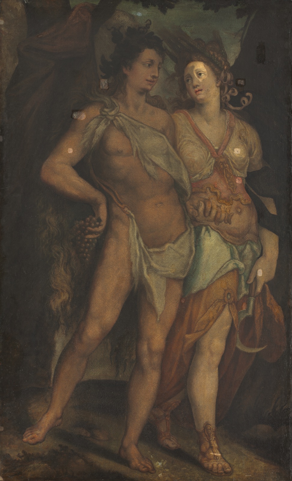 Ceres and Bacchus — Bartholomaeus Spranger (Flemish, 1546–1611)