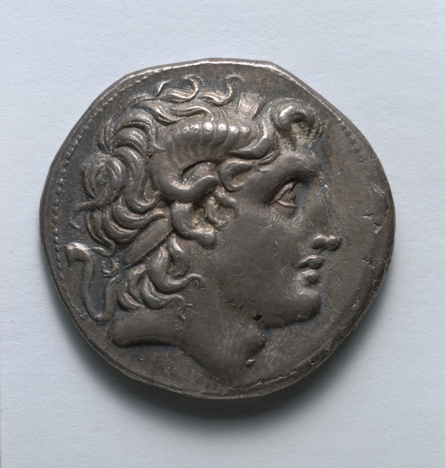 Tetradrachm: Head of Alexander III [The Great] (obverse)