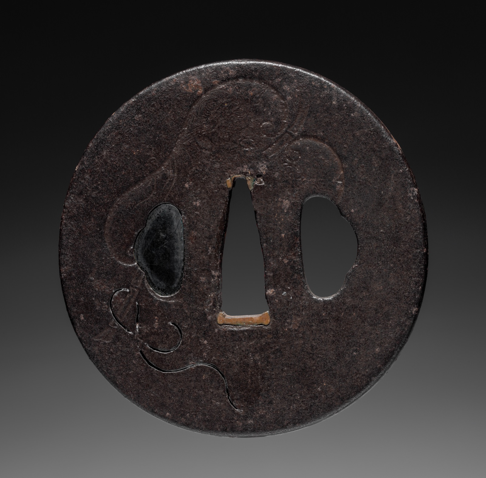 Sword Guard (Tsuba) with Fan