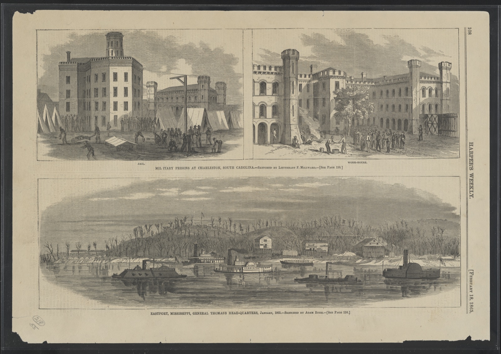 Military prisons at Charleston, South Carolina