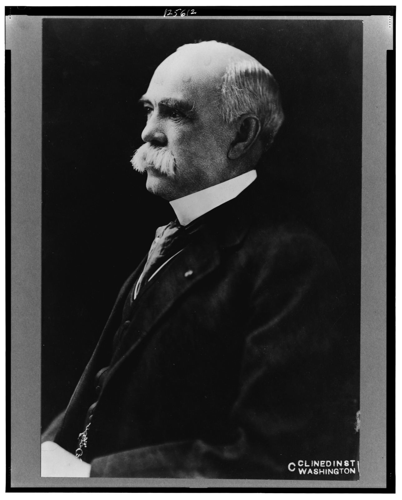 [Robert M. Thompson, half-length portrait, facing left]